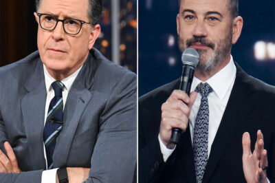 BREAKING NEWS: Jimmy Kimmel and Stephen Colbert just resurfaced in a room no one believed still existed — and what happened behind those closed doors has CBS and ABC in full-blown panic.