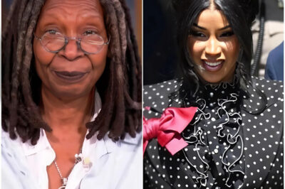 Just minutes ago, Whoopi Goldberg sparked chaos on live TV when she dismissed Cardi B with a cutting remark: “She’s just a rapper… the symbol of a misguided era in America.” The jab instantly ignited a storm in the studio—but what happened next no one could have predicted. Cardi fired back with a razor-sharp, seven-word response that stopped Whoopi in her tracks and left the entire audience stunned. What did she say that silenced the legendary host in seconds?
