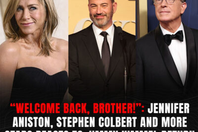 “Welcome back, brother!”: Jennifer Aniston, Stephen Colbert and more stars reacts to Jimmy Kimmel return