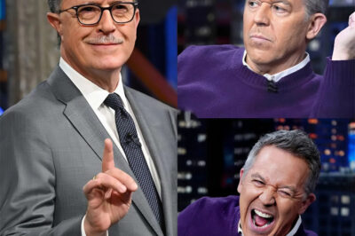 “One Sentence. No Mercy.” It was the takedown nobody expected. For days, Greg Gutfeld basked in Colbert’s cancellation, crowing over what he called the comedian’s downfall. The smirks, the jabs, the victory laps—he thought he owned the narrative. Until Colbert showed up. No theatrics. No monologue. Just a quiet press conference, one camera, and a single line—sharp enough to cut through Fox News itself. In that instant, Gutfeld froze. The swagger vanished. The self-proclaimed king of snark clutched his microphone in silence, caught in a moment even his fans couldn’t spin. The clip blazed across social media before vanishing from Fox’s archives without explanation. And now, one question is spreading faster than the footage itself: What did Colbert say that left Gutfeld speechless—and Fox desperate to bury the evidence?