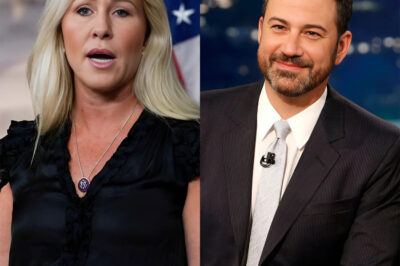 Kimmel TORCHES MTG on Live TV After She Demands His Arrest!! In a fiery showdown no one saw coming, Jimmy Kimmel clashed with Marjorie Taylor Greene in a live exchange that instantly lit up the internet. After Greene demanded his arrest, Kimmel hit back with a raw, unfiltered response so sharp it stunned both the audience and viewers at home. The fallout has everyone asking: did Kimmel just deliver the ultimate late-night takedown?