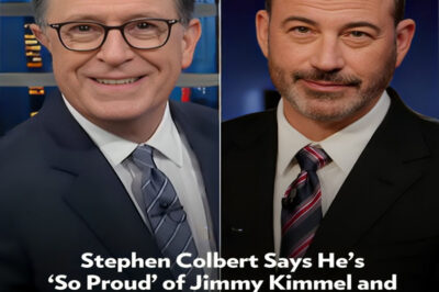Stephen Colbert Says He’s ‘So Proud’ of Jimmy Kimmel and His Emotional Monologue About ‘Free Speech and Unity’