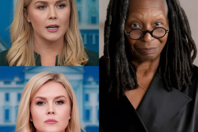 “CANCELED ON LIVE TV!” The View was thrown into chaos when Karoline Leavitt unleashed a bombshell on Whoopi Goldberg that no one on set—or in the audience—saw coming. One brutal revelation brought the studio to a standstill, leaving Goldberg speechless and ABC executives scrambling. Within minutes, the clash was trending everywhere. But what exactly did Leavitt say that silenced the room and sent producers into full-blown crisis mode? The truth behind that moment is even more explosive than it looked on air.