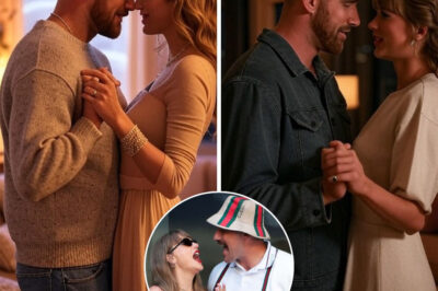As the soft strains of “Tim McGraw” played in the background, Travis Kelce quietly hummed along — until, out of nowhere, he suddenly shouted an eight-word phrase that made Taylor Swift burst into laughter and blush with surprise. But here’s the twist: it wasn’t just a playful outburst. Hidden inside those words was a heartfelt message tied to the anniversary of her debut — a detail so clever and personal that fans can’t stop guessing what he really meant.