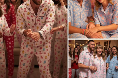 SWIFTIES LOSE IT: Travis Kelce Crashes a Taylor Swift Pajama Party — and His ‘Anti-Hero’ Dance Sends the Internet Into Meltdown! Nobody expected the NFL star to show up wearing a friendship bracelet, busting out hilariously off-key moves, and even slipping up with what fans are calling a huge “tour secret.” The wild slumber party moment is going viral — but the real story behind what went down that night is even crazier than the clips.