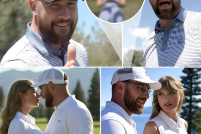 Travis Kelce and Taylor Swift didn’t just show up at the American Century Golf Tournament in Lake Tahoe—they literally owned the stage, turning an ordinary appearance into a talk-about moment. With subtle glances, witty banter, and an undeniable spark, fans are convinced there’s more to the story than meets the eye. Could these moments hint at something deeper brewing between them? The answer could be hiding right in front of your eyes.