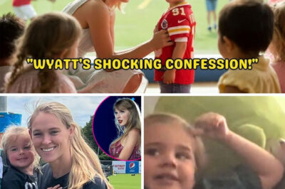 Kylie Kelce Mortified As Wyatt Calls Travis Mid-Class To Prove Taylor Swift Is Family When 5-year-old Wyatt Kelce decided to defend her famous family at kindergarten, nobody expected the chaos that would follow. After classmates doubted her claims about Uncle Travis being a three-time Super Bowl champion and Taylor Swift being part of their family, little Wyatt took matters into her own hands in the most dramatic way possible. What started as a simple show-and-tell session quickly escalated when other kids accused Wyatt of lying about her celebrity connections. Determined to prove her family’s authenticity, Wyatt made a bold decision that would shock teachers, embarrass her parents, and create one of the most heartwarming family moments ever captured. The emergency phone call that followed left school administrators scrambling to verify what seemed like an impossible claim. Travis Kelce found himself FaceTiming a kindergarten classroom in full NFL uniform, while Taylor Swift’s genuine reaction to the whole situation proves why she’s become such a beloved part of the Kelce family. Watch as this kindergarten drama unfolds into a beautiful lesson about family pride, standing up for what you believe in, and how sometimes the most embarrassing moments become the most treasured memories.
