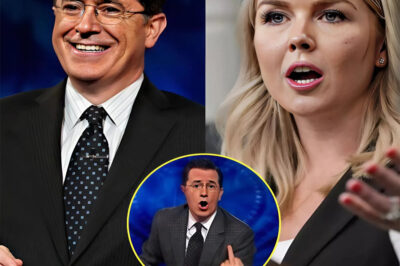 SHOCKING SHOWDOWN: Karoline Leavitt and Stephen Colbert Clash Over Women’s Rights and LGBTQ+ Equality—A Heated Debate That Turns Into a Full-Blown Battle! Karoline Leavitt’s Conservative Views on Gender and LGBTQ+ Rights Spark Outrage as Stephen Colbert Defends Liberal Ideals—You Won’t Believe How This Heated Argument Exploded on Live TV! What Did They Say That Left the Audience in Shock?