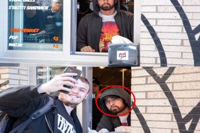 Eminem just stunned Detroit — and the internet — when he unexpectedly showed up to work his last shift at Mom’s Spaghetti. Fans couldn’t believe their eyes as they watched the rap icon take orders, serve plates, and even joke around with customers like a seasoned server. But those who were there said the biggest surprise wasn’t seeing him behind the counter — it was why he was there, and the unexpected moment left the restaurant buzzing long after he left.