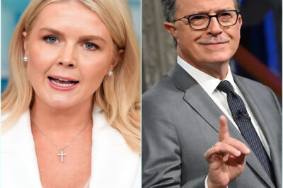 “You don’t get to take over The Late Show, Karoline. My programs have been telling the truth long before you ever showed up!” – Stephen Colbert directly fired back at Karoline Leavitt’s accusations of “silencing” him…
