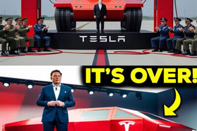 Elon Musk just pulled back the curtain on Tesla’s most audacious creation yet—an all-electric tank—and the defense world is in shock. This is no ordinary military vehicle; it’s a stealthy, zero-emissions machine packed with top-secret technology that could rewrite the rules of modern warfare. Insider speculation suggests capabilities so advanced that they’ve caught the immediate attention of the Pentagon. But what hidden features make this armored beast so unlike anything ever built—and why are military strategists suddenly struggling to understand Musk’s ultimate war machine? The answer could change everything we know about the battlefield.
