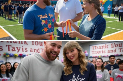 Travis Kelce and Taylor Swift just made a shocking $1 million donation to charity—but it’s not the huge sum that’s got fans excited. The couple is funding the entire renovation of Travis’ old high school, and the emotional reasons behind the gift are now being revealed. What moments from his past inspired this powerful act? And what untold stories are emerging from those who watched him grow up? The truth may melt your heart—and change the way you view him forever.