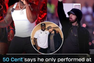50 Cent revealed a shocking truth about his Super Bowl performance—he only took the stage because Eminem refused to perform without him. But what led to Eminem’s unexpected request, and what does it say about the relationship between the two rap icons? The behind-the-scenes story may be even more memorable than the show itself.