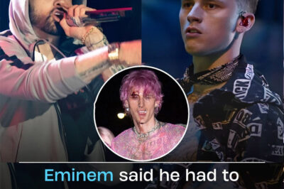Eminem just made a shocking confession about his feud with Machine Gun Kelly—that he had to “destroy” him without accidentally making him an even bigger star. But how do you take out a rival while keeping them in the shadows? The strategy Em hints at might be the most ruthless—and brilliant—move of his career. What exactly is he trying to say, and how deep does this feud really go? The answer may change how you look at the whole thing.