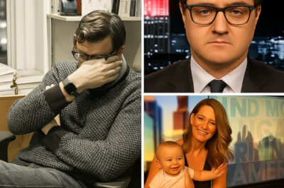 BRACING FOR THE WORST — Chris Hayes Steps Away from MSNBC to Stand Beside His Wife Kate Shaw in Her Battle with Cancer In a moment filled with quiet heartbreak and quiet strength, MSNBC’s Chris Hayes has announced he will be stepping away from his nightly broadcast duties—not for scandal, not for politics, but for love