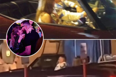 When Travis Kelce and Taylor Swift “talked,” nothing—not the fever that made him shiver, not the storm that made him drenched—could stop him. He drove through the night, soaked and shivering, yearning for one last moment with her before she left for tour. But when he finally reached her, he leaned down and whispered seven words… words that stunned everyone and changed everything in an instant.