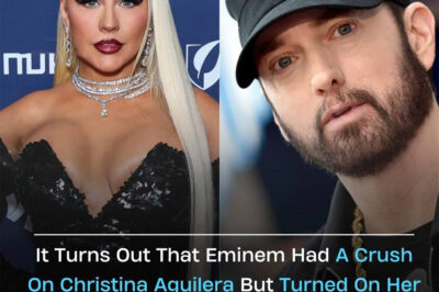Eminem had a secret crush on Christina Aguilera—but things changed after she confronted him about lyrics he wrote about Kim. What did Christina say that turned Eminem off, and how did this tense exchange shape their complicated story? The full story behind their breakup is even more shocking than fans expected.