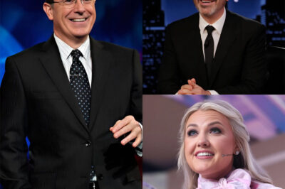 “Sit Down, Barbie”: Jimmy Kimmel’s Insult Backfires as Stephen Colbert Defends Erika Kirk in a Stunning Live Moment