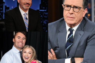 “Sit down, Barbie.” — Jimmy Kimmel Suddenly Lashed Out at Erika Kirk, Calling Her a “T.R.U.M.P Puppet” Live on Air. But Just Minutes Later, Before Erika Could Even Respond, Stephen Colbert Spoke Up