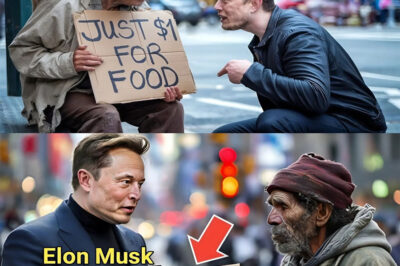 It looked like a random act of kindness Elon Musk bending down to drop a stack of cash beside a beggar on the street but what unfolded next stunned everyone watching.