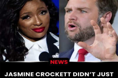 OH MY GOD! “$100 Million Mic Drop: Jasmine Crockett Didn’t Just Sue JD Vance—She Nuked His Reputation on Live TV”