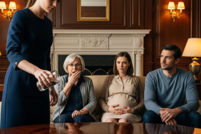 My husband’s mistress became pregnant, and his family demanded that I divorce him to make room for her. I only smiled—and one sentence from me left all four of them pale with fear