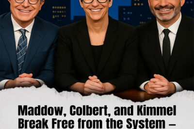 Maddow, Colbert, and Kimmel Break Free from the System — Launch Independent Newsroom That’s Rocking the Networks