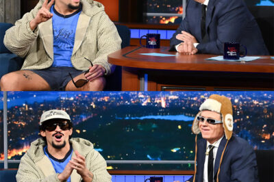 Bad Bunny walked into Studio 50, and what happened next wasn’t just a typical late-night appearance. It was a cultural moment…