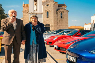 Poor Old Couple in Rural America On Their Son’s Memorial, High-End Cars Line the Street, Exposing a Shocking Secret