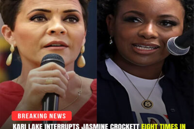 SH0CKING: In a heated debate, Kari Lake interrupted Jasmine Crockett 8 times in a row, trying to dominate and gain the right to speak. Crockett’s 9th sentence ended Kari Lake immediately…