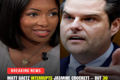 Matt Gaetz just interrupted Jasmine Crockett in the middle of a hearing, but just 30 seconds later, she ended his political career on air… and a few hours later, the #CrockettEndsGaetz clip went viral on social media, becoming a storm that Gaetz couldn’t turn back from…