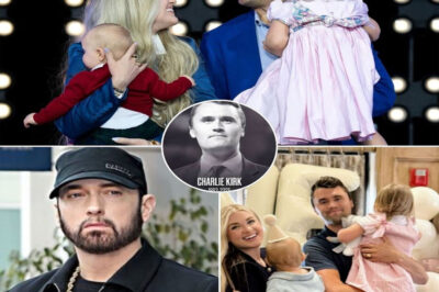 “Eminem Breaks His Own Rules: Rap Legend’s Heart-Shattering Tribute to Charlie Kirk After Assassination — A Message to His Daughters That Made the World Cry! The world expected anger, silence, or even indifference. Instead, it got something no one could have imagined. Eminem — hip-hop’s fiercest anti-MAGA voice — stunned the globe when he set politics aside and delivered a devastatingly human tribute after Charlie Kirk was gunned down mid-speech at Utah Valley University. His words were raw, trembling, and unforgettable: “I hate them, but as a father, Kirk was a great father, and it’s heartbreaking for the two girls to lose their dad too soon.” In one moment, the battle-hardened rapper turned into a grieving father speaking to grieving daughters — and the shockwave of compassion left fans, critics, and even enemies in tears. Social media erupted, calling it “the moment the world stopped to cry together.”
