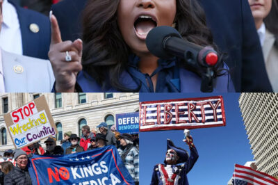 BREAKING: Amid the wave of “No Kings Day” protests sweeping across the United States, Jasmine Crockett set the nation ablaze with a single three-sentence post on X. Just 10 minutes after posting, social media exploded — not because of the sarcasm, but because of the final sentence Crockett added right after