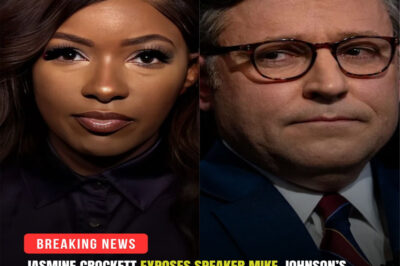 “You ran because you couldn’t face your own receipts” – Jasmine Crockett EXPOSES Mike Johnson’s wife’s hidden LLC connection on live TV, forcing him to abruptly leave the hearing as gasps ripple through the chamber…