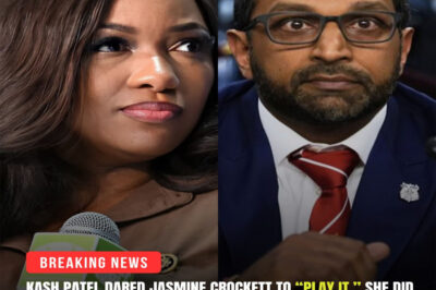“Play it. I dare you.” That’s all Kash Patel said — before Jasmine Crockett reached into her folder, hit play… and let the recording speak for itself. Seconds earlier, he called her “UNFIT” in front of a live audience. Seconds later, the studio went silent. ….