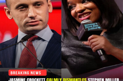 The tension was thick before the cameras even rolled. Stephen Miller came armed with talking points, ready to corner Rep. Jasmine Crockett in a heated live debate. But what happened next wasn’t a debate — it was an exposure. Crockett didn’t raise her voice or trade insults…
