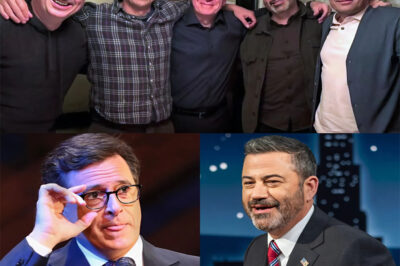 Like Five Comets Colliding to Create a New Galaxy, the Most Powerful Forces in Late-Night Television Stephen Colbert, Jimmy Fallon, Seth Meyers, John Oliver, and the recently silenced Jimmy Kimmel