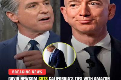“OFF THE MONEY MACHINE, JEFF.” — In a sh0cking live broadcast, California Governor Gavin Newsom announced that he would withdraw all state contracts and investments from Amazon, citing Jeff Bezos’ public support for the Trump administration