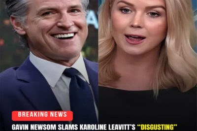 BREAKING: Governor Gavin Newsom has fired back at Press Secretary Karoline Leavitt, calling her remarks “disgusting and un-American” after she claimed that Democratic voters are made up of “Hamas terrorists, illegal aliens, and violent criminals.”….