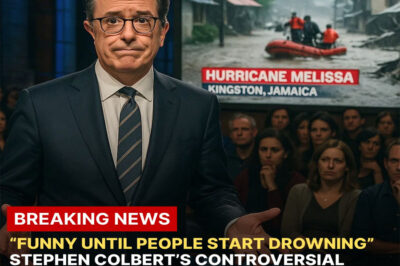 “FUNNY UNTIL PEOPLE START DROWNING” — Stephen Colbert Faces Intense Backlash After Making a Joke About Jamaica’s Category 5 Hurricane Melissa During His Monologue