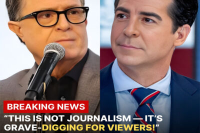 “THIS IS NOT JOURNALISM — IT’S GRAVE-DIGGING FOR VIEWERS!” — STEPHEN COLBERT EXPLODES OVER FOX NEWS’ JESSE WATTERS INTERVIEW WITH ERIKA KIRK, WIDOW OF SLAIN COMMENTATOR CHARLIE KIRK
