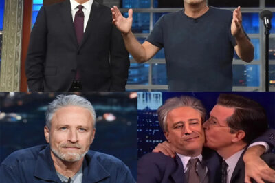 “Hollywood wasn’t ready for this — but Jon Stewart just threw down a challenge that shook Apple to its core. His fiery ultimatum, punctuated by the now-viral line *‘Buy me a coffin if you want silence,’* has sparked whispers of a brewing late-night rebellion. With Stephen Colbert quietly joining forces behind the scenes, insiders say something explosive is unfolding — and it could change television forever.”