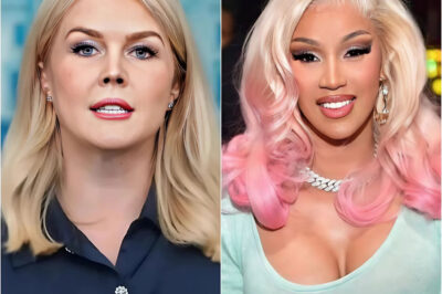 “Sit down, Barbie.”  That’s how Cardi B lit up live TV, slamming Karoline Leavitt as a “T.r.u.m.p puppet” after being called weak. But when Leavitt tried to fight back, a legendary reporter dropped a brutal truth that froze the entire studio in silence. Then came Cardi’s jaw-dropping 10-word strike—the moment that made the audience leap to their feet in thunderous applause. What exactly did she say that left Leavitt completely speechless?