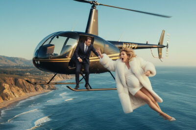 Husband Pushes Pregnant Billionaire Wife Off Helicopter To Take Property, But Unexpectedly She Was Prepared…