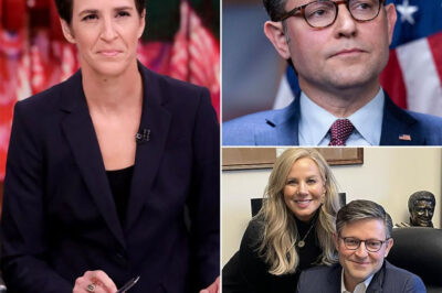 Rachel Maddow just dropped a political bombshell that left Washington reeling. During a live broadcast, she unveiled financial documents allegedly linking an LLC under Speaker Mike Johnson’s wife’s name to a chain of multi-million-dollar transactions. Witnesses say Johnson went pale and abruptly left the room in silence — and when Maddow revealed there’s more she hasn’t shown yet, the Capitol went into full-blown panic