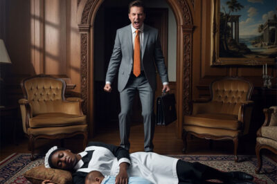 Billionaire comes home to find black maid sleeping on the floor with baby and the shocking ending…