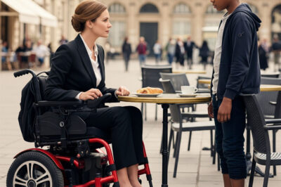 The poor black boy asked the paralyzed millionaire: “Can I cure you in exchange for that leftover food?” She smiled – and then everything changed…