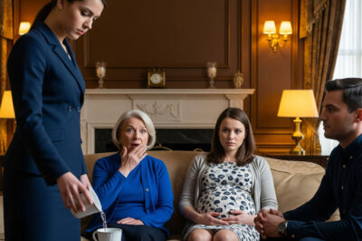My husband’s mistress became pregnant, and his family demanded that I divorce him to make room for her. I only smiled—and one sentence from me left all four of them pale with fear