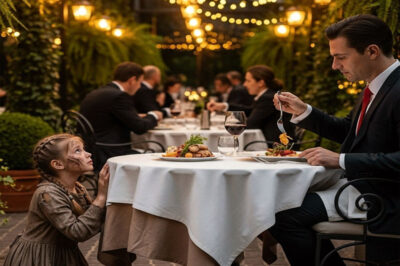 “Do you have any leftovers?” the hungry child whispered? The billionaire’s answer made everyone cry…