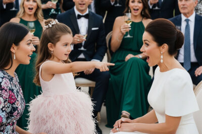 At my husband’s party, our 4-year-old daughter pointed at a woman and said, ‘Mommy, that’s the lady with the worms.’ I laughed it off at first, thinking she was being silly—until she leaned in and whispered the secret her daddy had sworn her not to tell